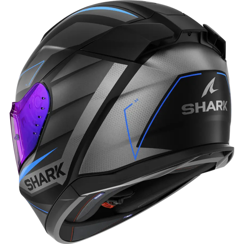 КАСКА SHARK D-SKWAL 3 SIZLER MATT BLACK/GREY/BLUE - Avtozona