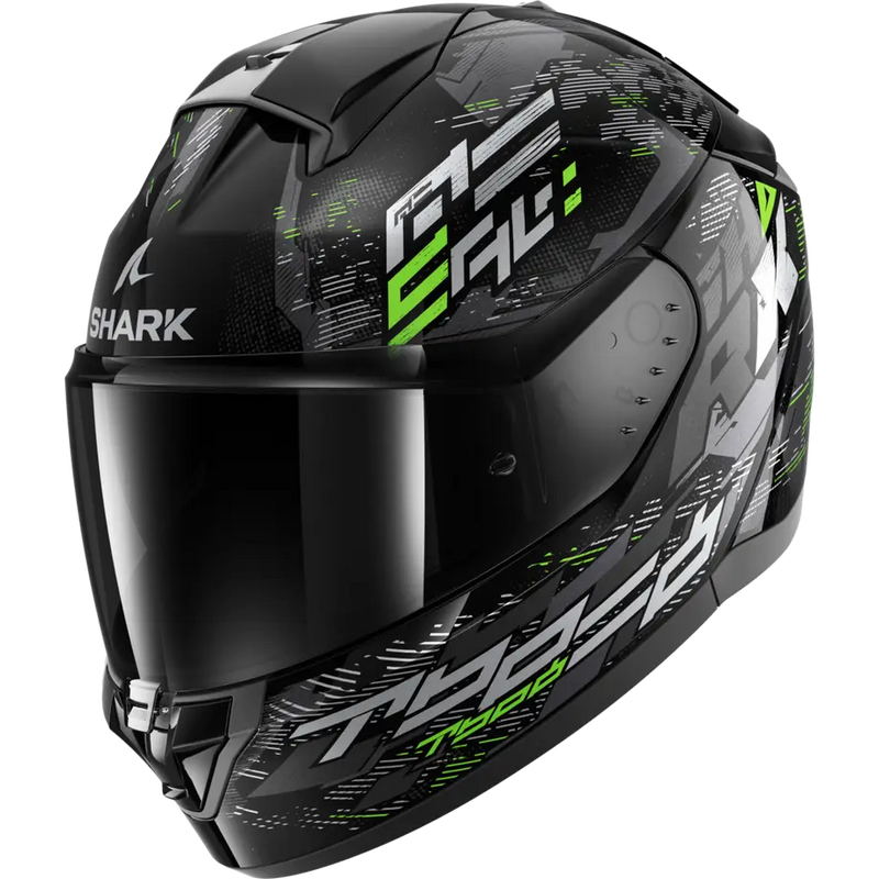 КАСКА SHARK RIDILL 2 GLOSS BLACK/GRAY/GREEN - Avtozona