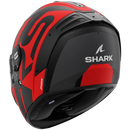 Каска SHARK SPARTAN RS CARBON SHAWN BLACK/RED MATT - Avtozona