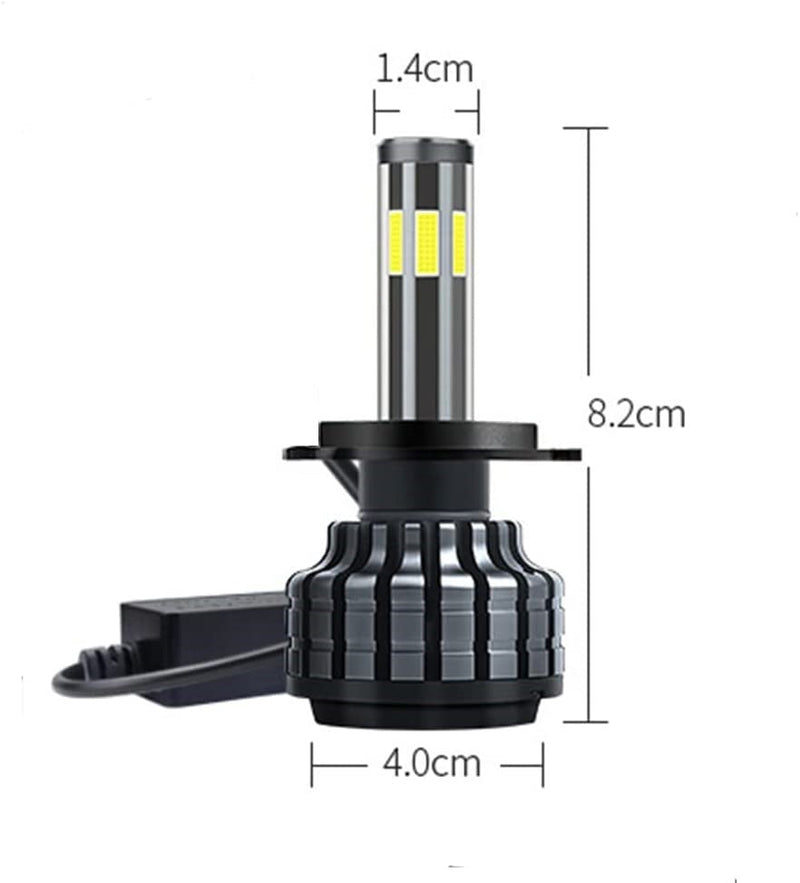 Комплект 360° градуса COB LED ЛЕД диодни крушки H11 H8 H9 Х11 Х8 Х9 12V 80W 16000lm за фарове Canbus без грешки - Avtozona