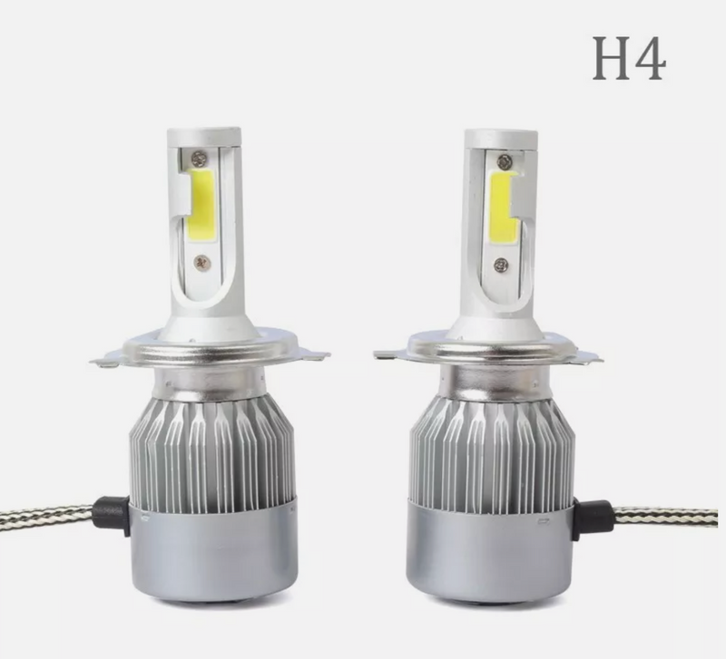 Комплект LED крушки H4 12V 36W – Иновативен модел с COB диод и алуминиев радиатор - Avtozona