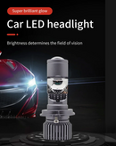 Комплект LED крушки H4 80W 12000lm с лупа – Canbus 6000K-6500K къси/дълги светлини - Avtozona