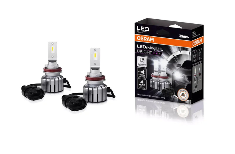 Комплект LED крушки Osram H8/H11/H16/H9 LEDriving HL BRIGHT + 300% за фарове – 12V 6000K Комплект 2 бр. - Avtozona