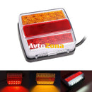 Комплект LED Лед Диодни Стопове 12V с Магнит и Окабеляване 5 Функции за Ремаркета Колесари Платформи МПС - Avtozona