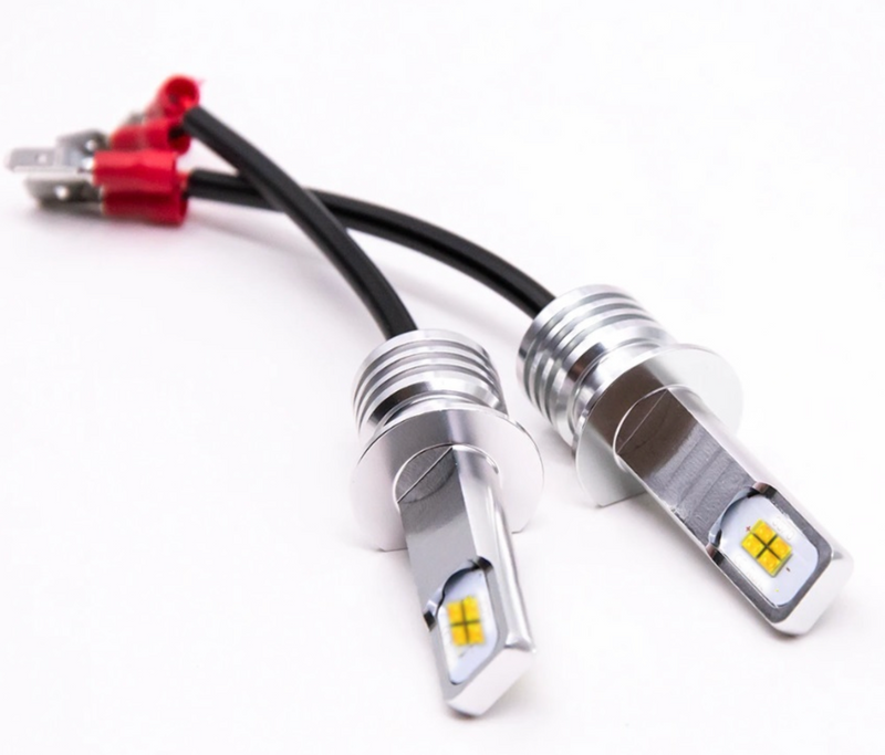 Комплект от 2 LED крушки за фарове H1 12V-24V 6000K 360° осветяване - Avtozona