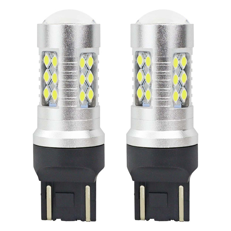 Комплект от 2бр. LED Лед Диодни крушки T20 W21/5W Canbus 3030 24SMD 12V-24V бяла светлина - Avtozona