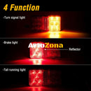 Комплект от 2 броя LED Лед Диодни Стопове Стоп Задна Светлина Slim 12V За Камион Ремарке Бус Ван Каравана и др. 15 cm x 8 cm - Avtozona