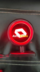 Комплект от 2 броя LED ЛЕД страничен габарит рогче 12 -24V оранжево - червено “old school” Неон Ефект с лого RNT - Avtozona