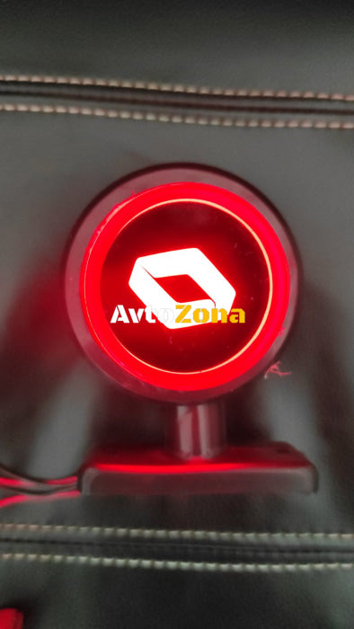 Комплект от 2 броя LED ЛЕД страничен габарит рогче 12 -24V оранжево - червено “old school” Неон Ефект с лого RNT - Avtozona