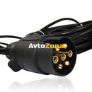 Комплект от 2 броя Стопове Задни светлини с 4 Функции За Ремарке Колесар Каравана Платформа С Магнит и Кабел 7.5m - Avtozona