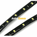 Комплект от две водоустойчиви диодни ленти - дневни светлини гъвкави ленти лента Бяла светлина 5050 SMD 12V 30см - Avtozona