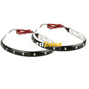 Комплект от две водоустойчиви диодни ленти - дневни светлини гъвкави ленти лента Бяла светлина 5050 SMD 12V 30см - Avtozona