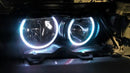 RGB Диодни Ангелски Очи за BMW E46 седан комби (1998-2005) / купе (1998-2003) - със смяна на цветовете - Avtozona