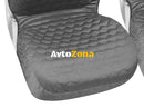 Комплект универсални 2 + 1 калъфи/тапицерия за бус - мек текстил - сиви - Avtozona