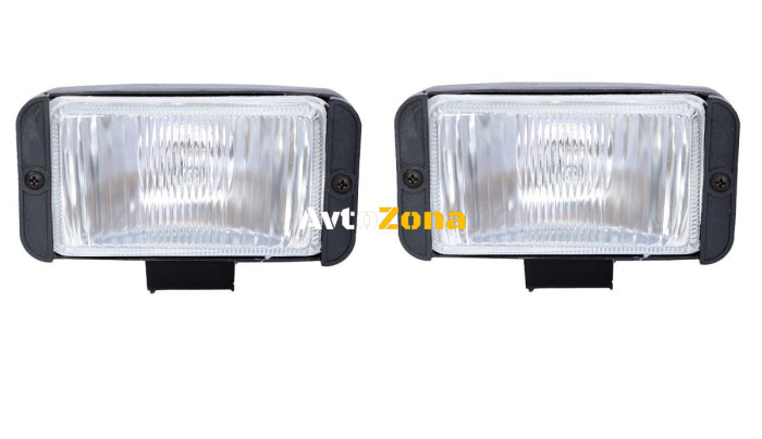 Комплект универсални халогенни светлини - фарове за мъгла - 145mm x 75mm - 12V - Avtozona