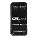 Копче Бутон За Вграждане за LED Лед Бар Халоген,Работна Лампа Светлини 12V - 24V Надпис WORK LAMP Синя Светлина - Avtozona