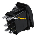 Копче Бутон За Вграждане за LED Лед Бар Халоген Светлини 12V - 24V Надпис LED LIGHT BAR Синя Светлина - Avtozona