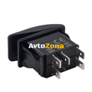 Копче Бутон За Вграждане за LED Лед Бар Халоген Задни Светлини 12V - 24V Надпис REAR LIGHTS Синя Светлина - Avtozona