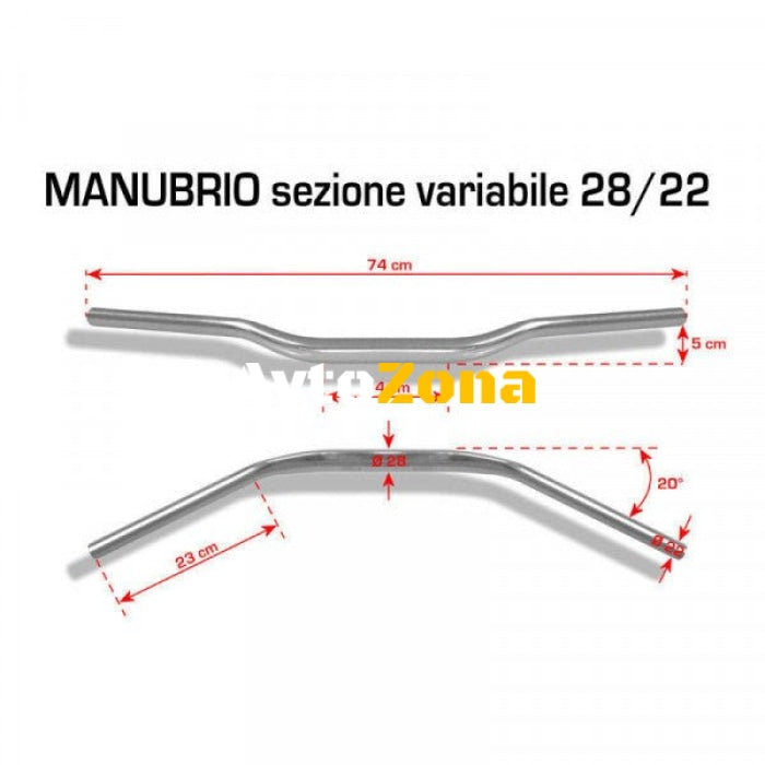 КОРМИЛО BARRACUDA HANDLEBAR 28/22 GOLD - Avtozona