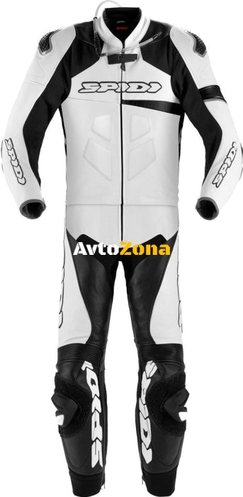 Кожен екип от две части SPIDI RACE WARRIOR TOURING LONG WHITE/BLACK - Avtozona