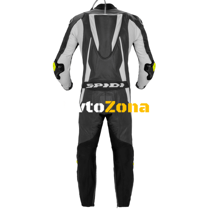 Кожен екип с гърбица SPIDI SPORT WARRIOR PERFORATED PRO BLACK/WHITE - Avtozona