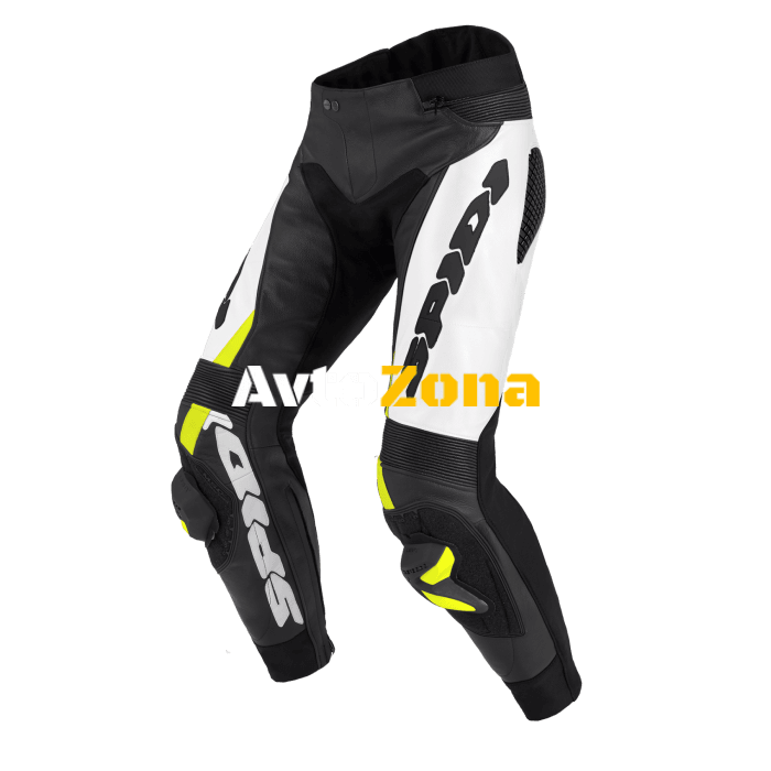 Кожен панталон SPIDI RR PRO WARRIOR BLACK/FLUO - Avtozona