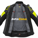 Кожено яке SPIDI IGNITE BLACK/FLUO YELL NS19212 - Avtozona