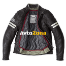 Кожено мото яке SPIDI VINTAGE Brown/Ice - Avtozona