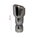 Διπλό ακροφύσιο εξάτμισης - 195 mm