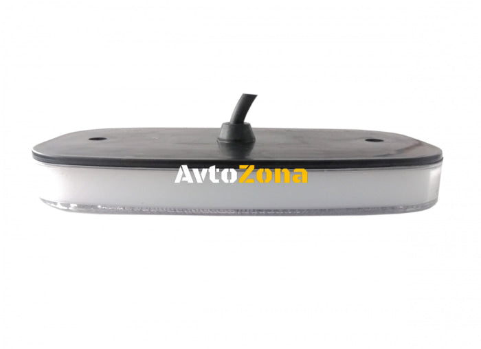 LED Бял Светодиоден Габарит Маткер Токос Неон Ефект 122mm x 63mm с Три Функции 12V-24V - Avtozona