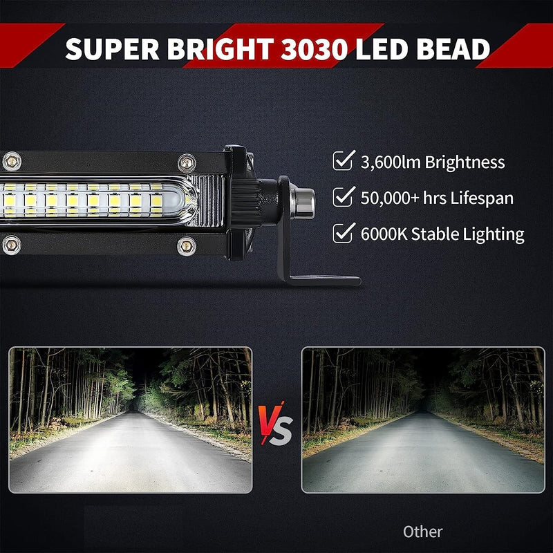 LED Бар - 108W - 33.2см - Avtozona