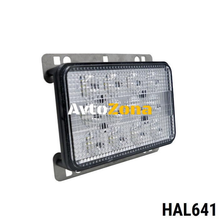 ЛЕД Диоден Халоген LED Фар - 5100lm 16.5cm 60W PRO - Късa/Дълга Светлина - John Deere с метални планки за захващане - Avtozona