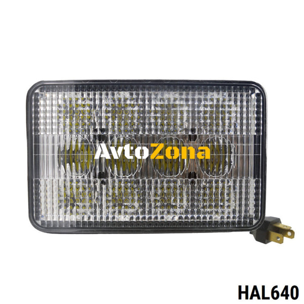 ЛЕД Диоден Халоген LED Фар - 5100lm 16.5cm 60W PRO - Късa/Дълга Светлина - John Deere със Задно Захващане - Avtozona