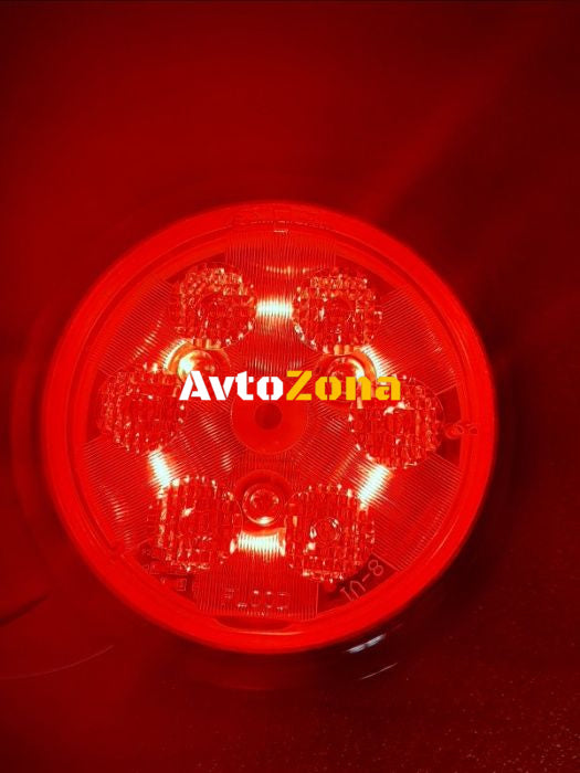 ЛЕД Диоден Халоген LED Лампа 2100lm 112mm 24W Бяла и Червена Светлина - Avtozona