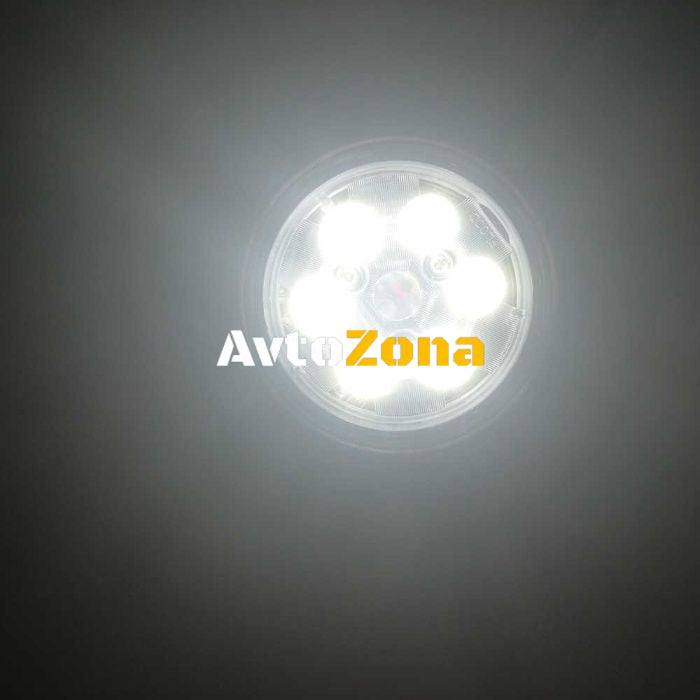 ЛЕД Диоден Халоген LED Лампа 2100lm 112mm 24W Бяла и Червена Светлина - Avtozona