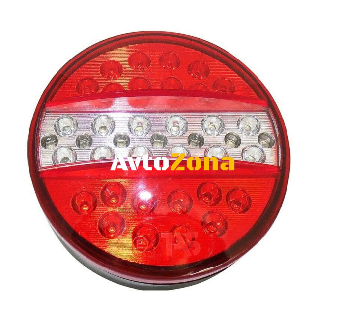 LED Диоден стоп тип хамбургер 12V ЧЕРВЕНО-БЕЛИ ЗАДНИ СТОП СВЕТЛИНИ - Avtozona