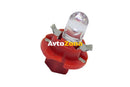 Лед крушки тип B8.4D 12V / 2W червен - Avtozona