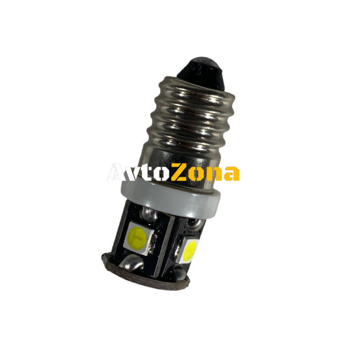 ЛЕД КРУШКИ ТИП E10 С 5 ДИОДА 3030 - Avtozona