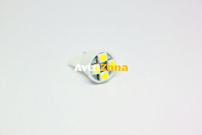 Лед крушки тип T10 с 4 SMD диода - Avtozona