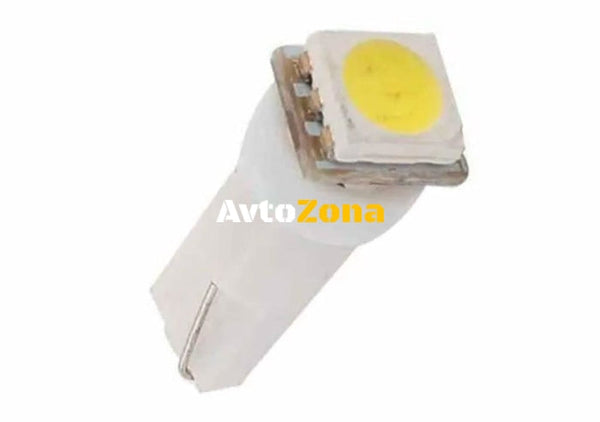 Лед крушки тип T5 12V/1,2W бял - с 5050 smd диод - Avtozona