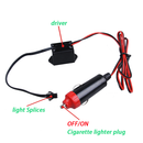 LED ЛЕД Диодна интериорна светеща лента за табло бяла светлина 12V 2м амбиентно осветление - Avtozona