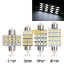 LED Лед Диодни Крушки 16 SMD 5050 31мм 36мм 39мм 41мм 12V Бяла Светлина - Avtozona