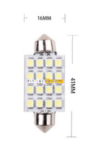 LED Лед Диодни Крушки 16 SMD 5050 31мм 36мм 39мм 41мм 12V Бяла Светлина - Avtozona