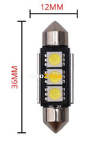 LED Лед Диодни Крушки 2/3/4 SMD 5050 31мм 36мм 39мм 41мм 12V Бяла Светлина Canbus Error Free Bez Грешки - Avtozona