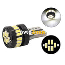 LED Лед Диодни Крушки За Габарит Т10 W5W 24 SMD 12V Бяла Светлина Canbus - Error free Без грешки - Avtozona