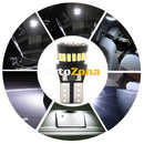 LED Лед Диодни Крушки За Габарит Т10 W5W 24 SMD 12V Бяла Светлина Canbus - Error free Без грешки - Avtozona