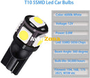 LED Лед Диодни Крушки За Габарит Т10 W5W 5 SMD 12V Бяла Светлина - Avtozona