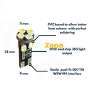 LED Лед Диодни Крушки За Габарит Т10 W5W 8 SMD 12V Canbus - Error free Без грешки - Avtozona