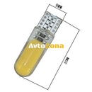 LED Лед Диодни Крушки За Габарит Т10 W5W COB 12-Core 12V 6 Цвята Светлина - Avtozona