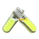 LED Лед Диодни Крушки За Габарит Т10 W5W COB 12-Core 12V 6 Цвята Светлина - Avtozona